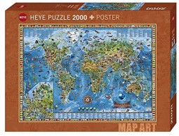 Heye Puzzle 2000 db - Amazing World
