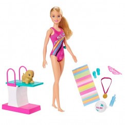 Barbie Dreamhouse Adventures Barbie úszóbajnok szett