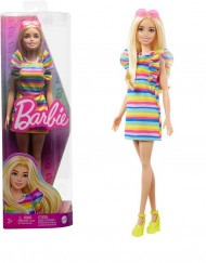 Barbie Fashionista Barátnők - Csíkos ruhában, fogszabályzóval (200)