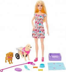 Barbie Gondoskodás Játékszett - Kerekesszékes Kutyussal