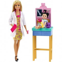Barbie Karrier Játékszett - Gyermekorvos, szőke