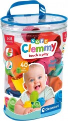 Clemmy Baby Puha Építőkockák Táskában 40 db-os