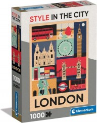 Clementoni Puzzle 1000 db - Style In The City London (kompakt doboz)