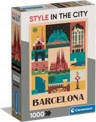 Clementoni Puzzle 1000 db - Style In The City Barcelona (kompakt doboz)