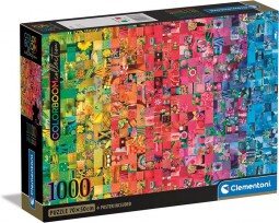 Clementoni Puzzle 1000 db Colorboom - Collage (kompakt doboz)