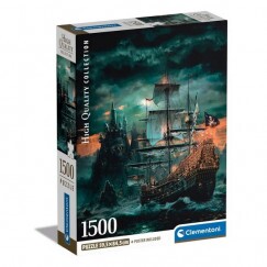 Clementoni Puzzle 1500 db HQC - The Pirates Ship (kompakt doboz)