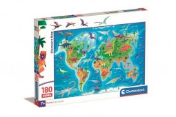 Clementoni Puzzle 180 db Super - Dinosaurs Map
