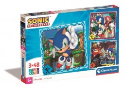 Clementoni Puzzle 3X48 db Supercolor - Sonic