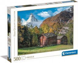 Clementoni Puzzle 500 db HQC - Charming Matterhorn