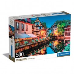 Clementoni Puzzle 500 db HQC - Strasbourg Old Town (kompakt doboz)