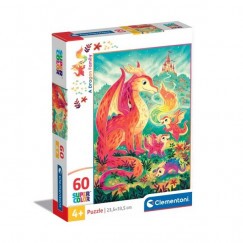 Clementoni Puzzle 60 db Supercolor - A Dragon Family