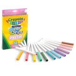 Crayola Super Tips Filc pasztel színek 12 db