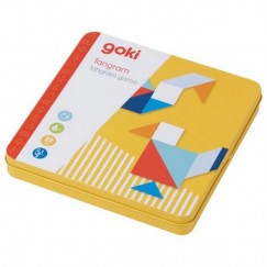 Goki Mágneses Tangram 15 db Kártyával