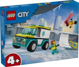 LEGO City 60403 Mentőautó És Snowboardos