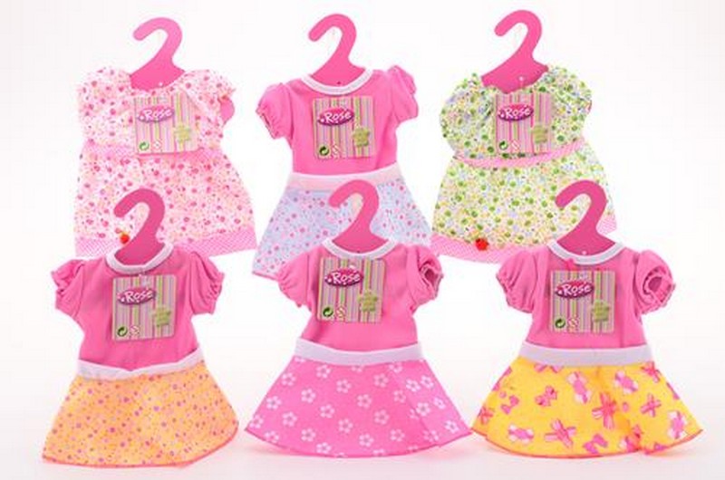 Baby Rose Babaruha 40-45 cm-es játékbabához, többféle