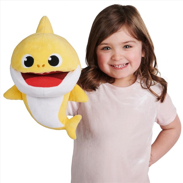 Baby Shark Cápa Ütemre Zenélő Plüss - Bébi Cápa