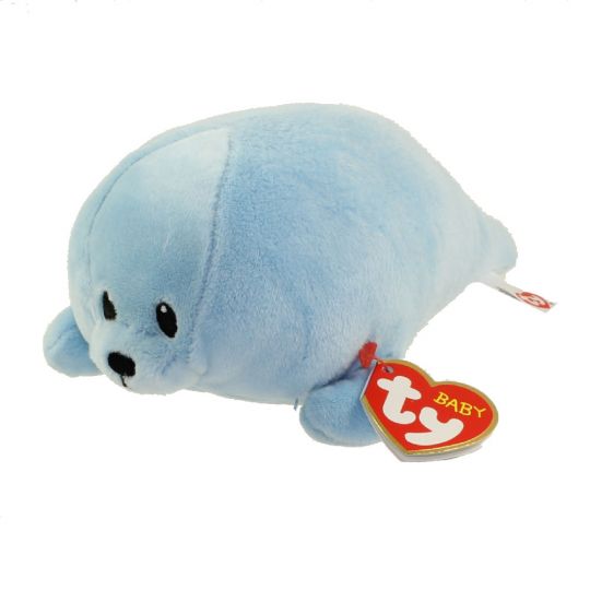 Baby Ty plüss SQUIRT 24 cm - kék fóka