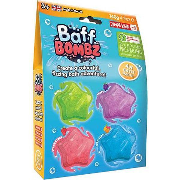 Baff Bombz Fürdőbomba Színes Csillag 4x35g