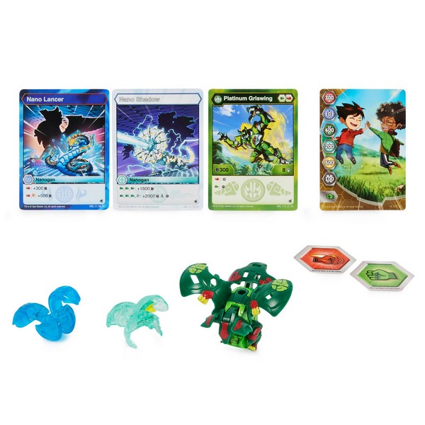 Bakugan Diecast indítsd el Labda Griswing Nanoshadow Nanolancer