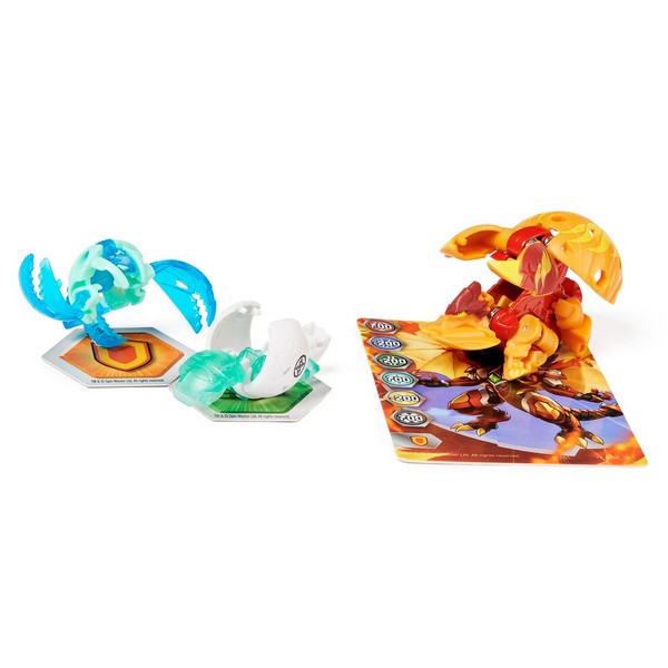 Bakugan Diecast Indítsd el labda Colossus narancs, Nano Riptide
