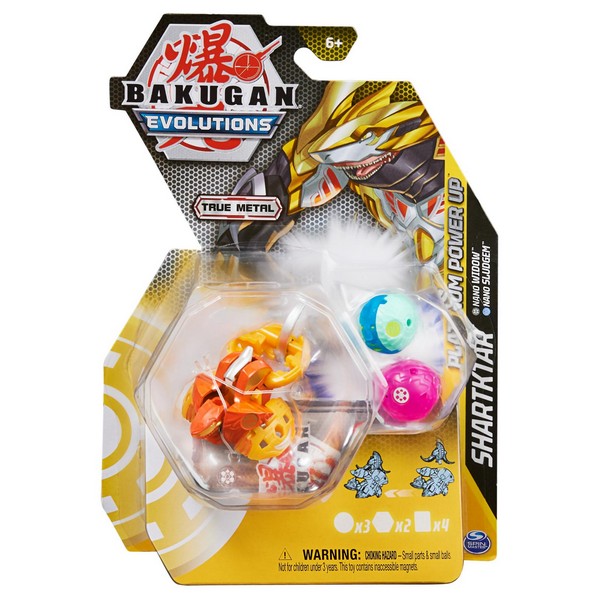 Bakugan Diecast Indítsd el labda Sharktar Narancs, Nano Widow