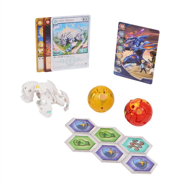 Bakugan Diecast Kezdőcsomag Gillator ultra + Hydorous + Blitz Fox