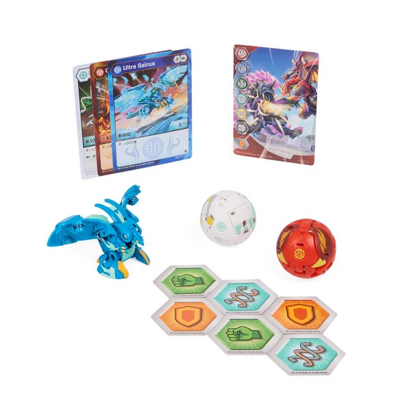 Bakugan Diecast Kezdőcsomag Sairus ultra + Colossus + Sectanoid