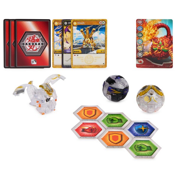 Bakugan S5 Kezdő Csomag Gorthion ultra, Viloch, Leonidas