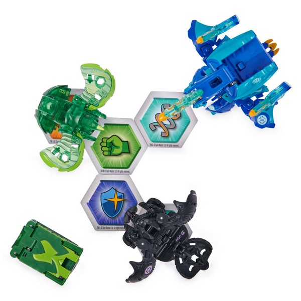 Bakugan S5 Legends kollekció Auxillataur, Talan, Pegatrix, Dragonoid