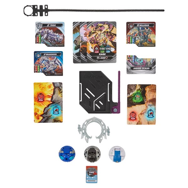 Bakugan S6 Kezdő Csomag Nillious Titanium Dragonoid Trox