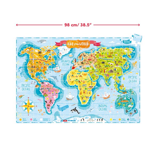 Banana Panda Puzzle 168 db Felfedezők térképe