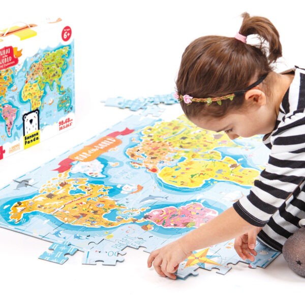 Banana Panda Puzzle 168 db Felfedezők térképe