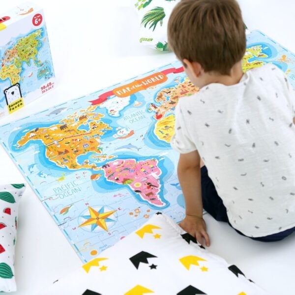 Banana Panda Puzzle 168 db Felfedezők térképe