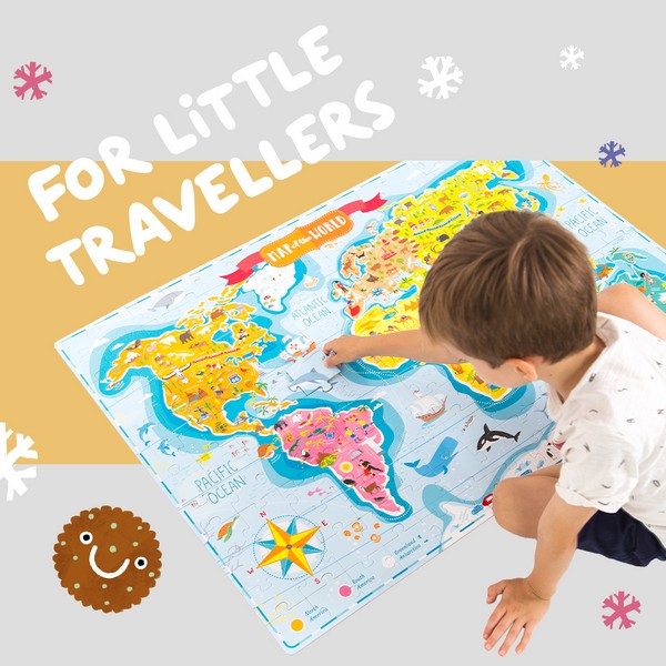 Banana Panda Puzzle 168 db Felfedezők térképe