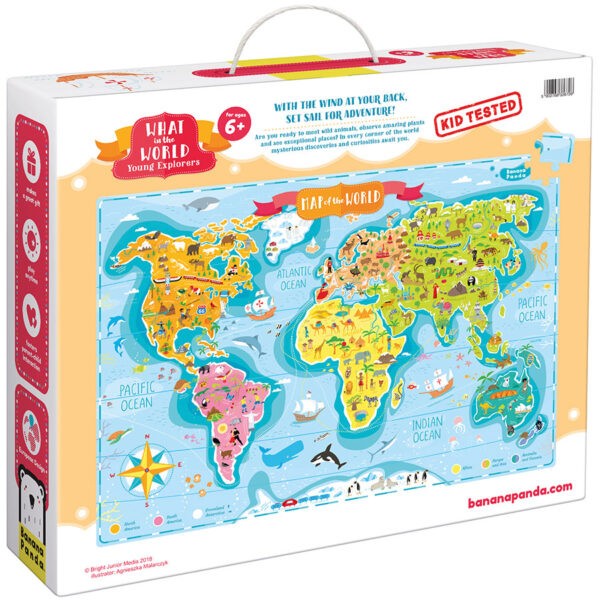 Banana Panda Puzzle 168 db Felfedezők térképe