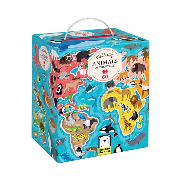 Banana Panda Puzzle 60 db - A világ állatai