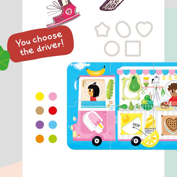 Banana Panda Óriás Párosító Puzzle - Food Truck