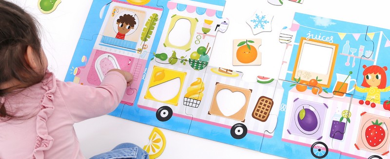 Banana Panda Óriás Párosító Puzzle - Food Truck