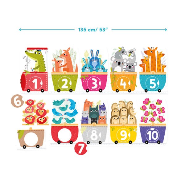 Banana Panda Óriás Párosító Puzzle - Számvonat