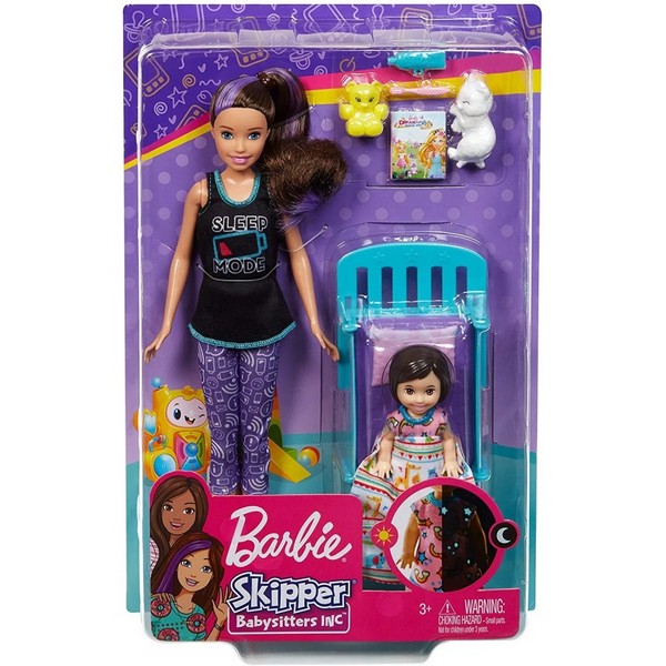 Barbie Bébiszitter Játékszett - Fekete Atlétás