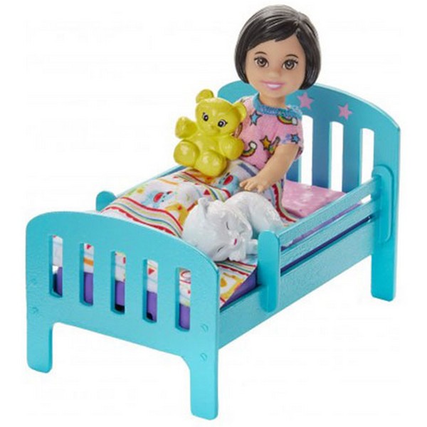 Barbie Bébiszitter Játékszett - Fekete Atlétás