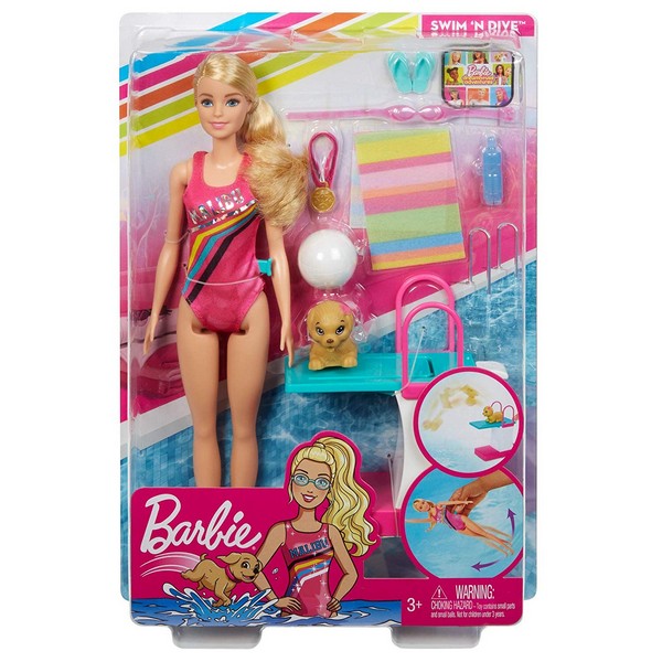 Barbie Dreamhouse Adventures Barbie úszóbajnok szett