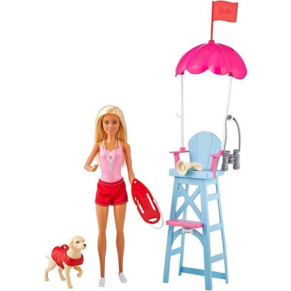 Barbie Edző Játékszett - Vízi Mentő Szett