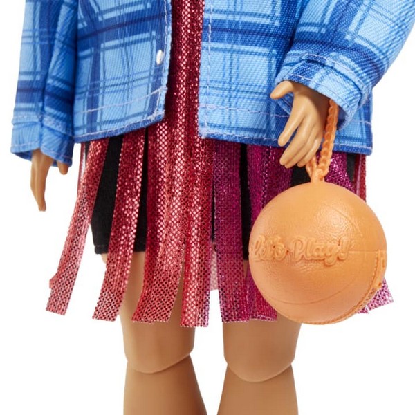 Barbie Extravagáns Baba - Kék Kockásinges
