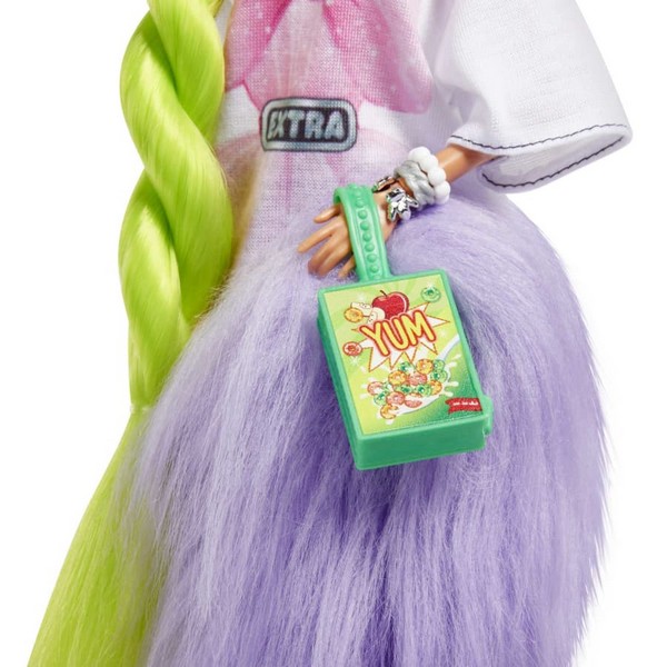 Barbie Extravagáns Baba - Neonzöld Hajú