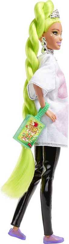 Barbie Extravagáns Baba - Neonzöld Hajú
