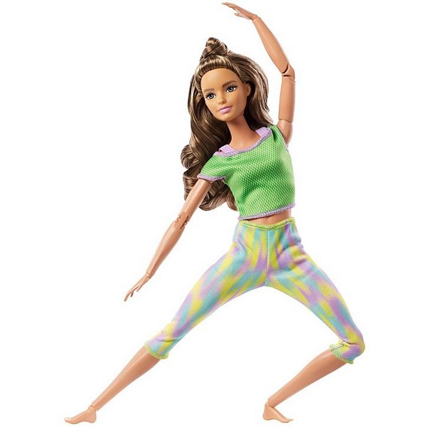 Barbie Hajlékony Jógababa Zöld Ruhában