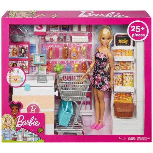 Barbie Szupermarket Szőke Babával