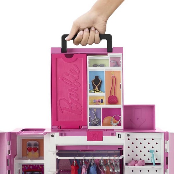 Barbie Álom Öltöző Szoba Szennyesledobóval És Babával