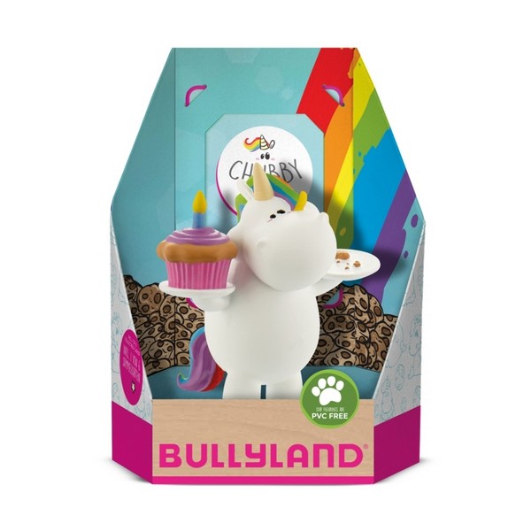 Bullyland 44500 Chubby Unikornis Szülinapi Tortával Játékszett